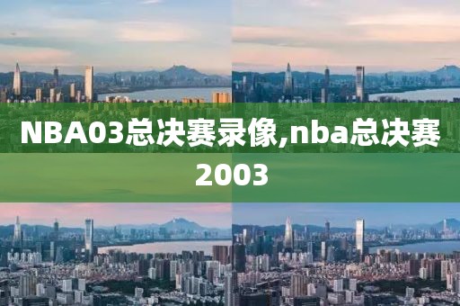 NBA03总决赛录像,nba总决赛2003