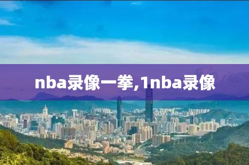 nba录像一拳,1nba录像