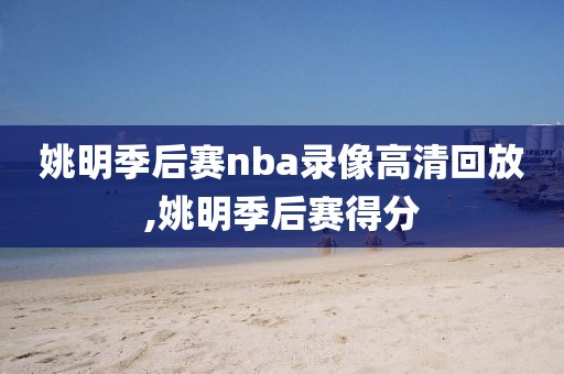 姚明季后赛nba录像高清回放,姚明季后赛得分