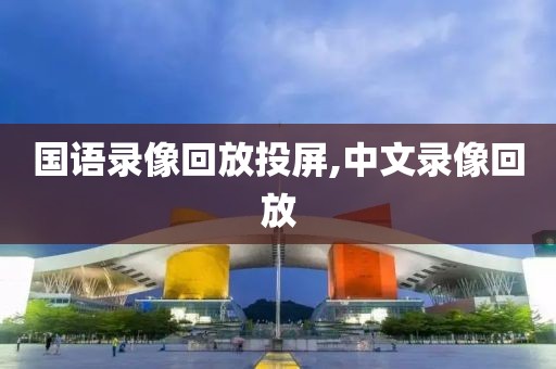 国语录像回放投屏,中文录像回放